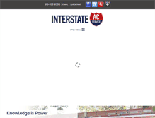 Tablet Screenshot of interstateac.com